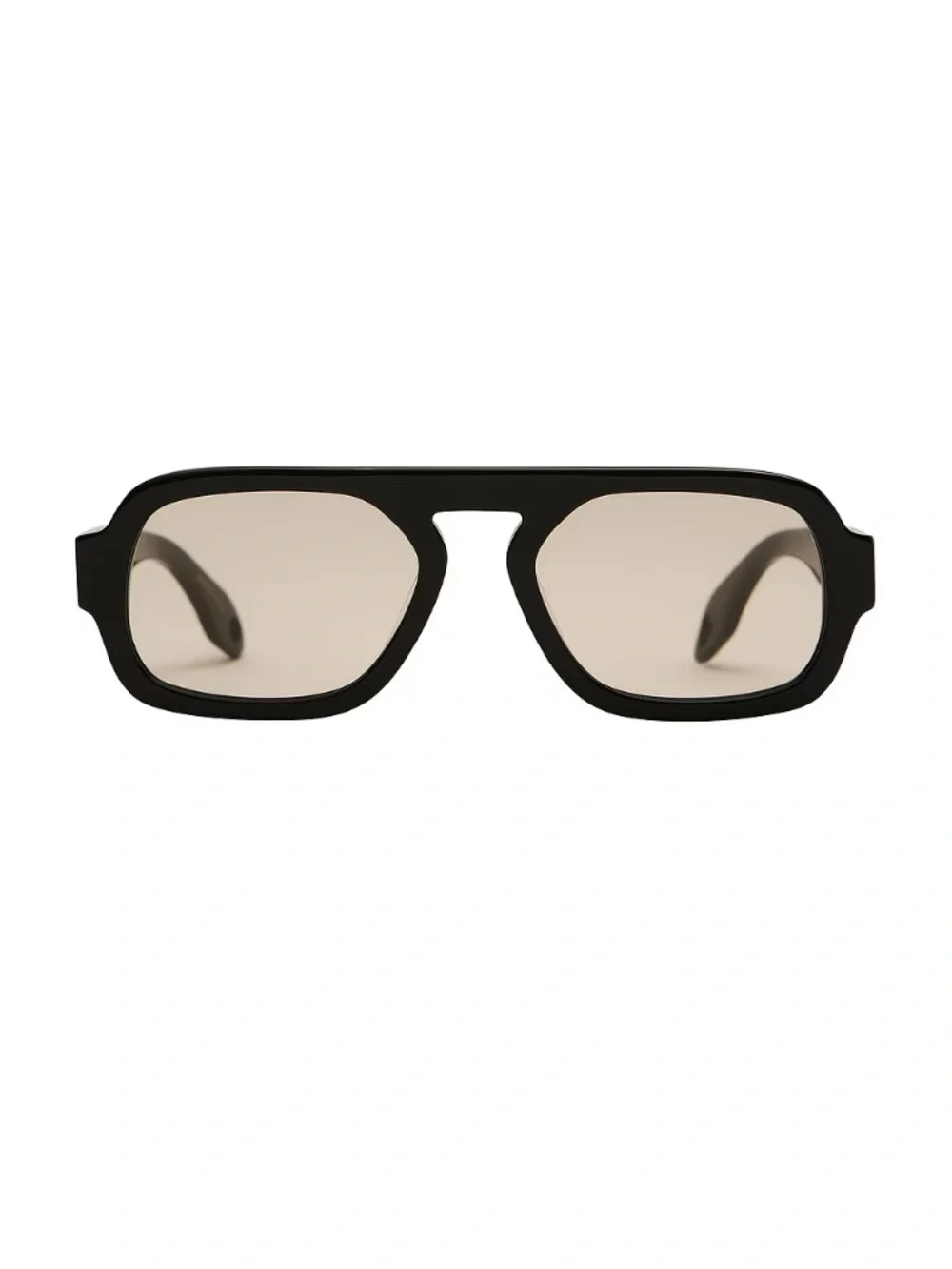 Elisa Johnson Jane Mini in Gloss Black Lens Sunglasses w/ Case